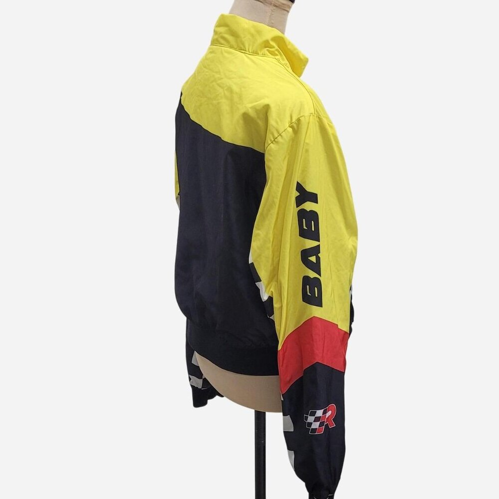 Rason Yellow & Black Baby Girl Racing Bomber Jacket (L) - Picture 5 of 8